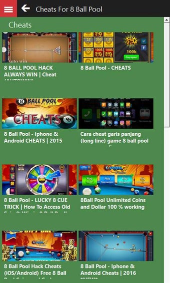 Imagen 1 para Cheats for 8 Ball Pool Ed…