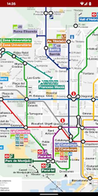 Image 2 for Barcelona Metro Map (Offl…