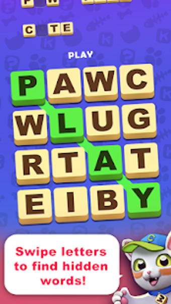 Image 0 for Kitty Scramble: Word Find…