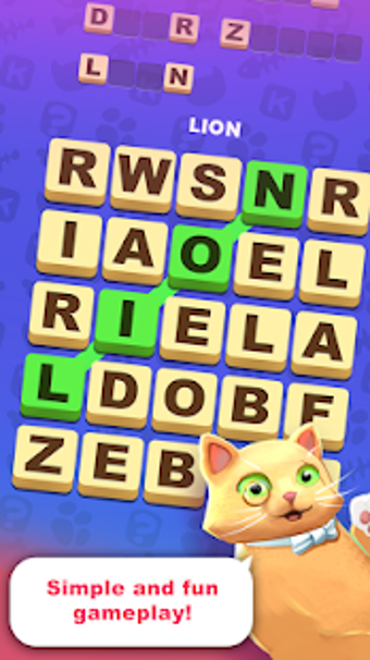 Image 1 for Kitty Scramble: Word Find…