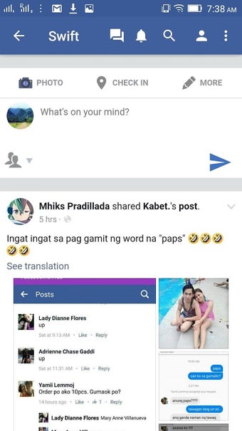Imagen 1 para Swift for Facebook Lite