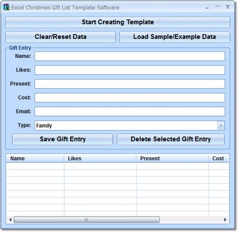 Image 0 for Excel Christmas Gift List…