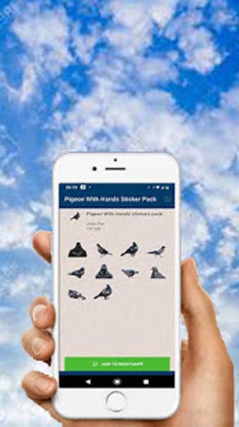 Image 2 for Pigeon With Hands sticker…