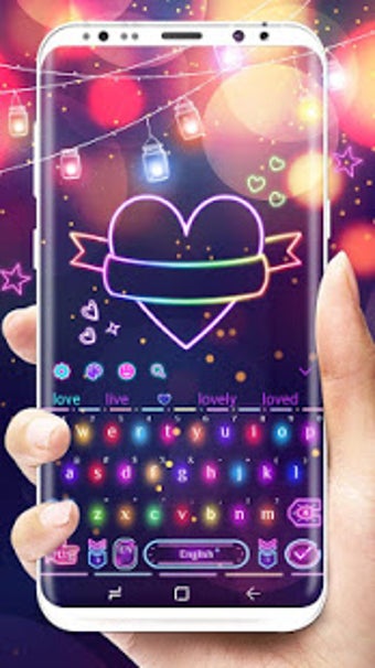 Imagen 2 para Sparkle Neon Lights  keyb…