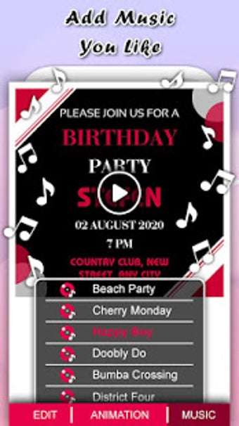 Image 0 for Video Invitation Maker : …