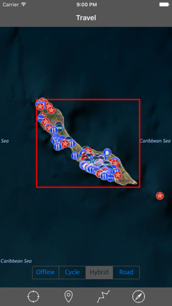 Image 2 for CURACAO  GPS Travel Map O…