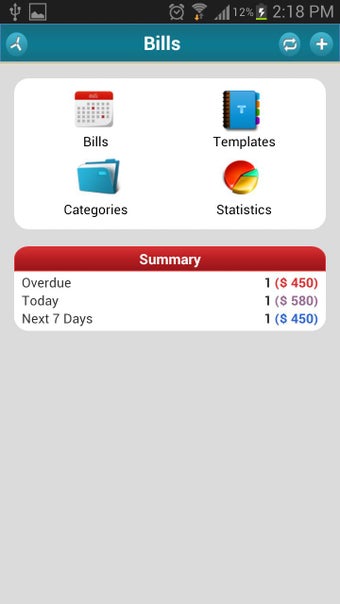 Image 1 for Bills - Expense Monitor