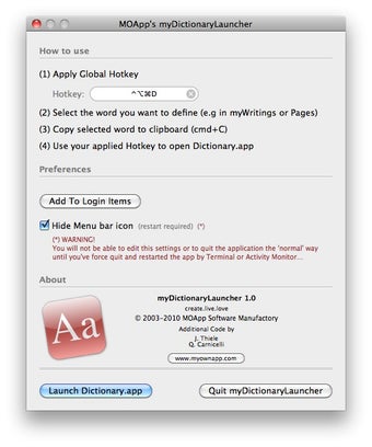 Imagen 0 para myDictionaryLauncher