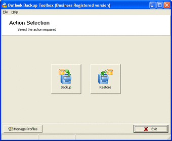 Image 0 for Outlook Backup Toolbox