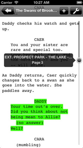 Image 1 for Final Draft Reader