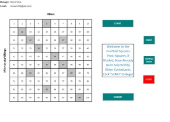 Image 0 for Football Squares Pool Man…