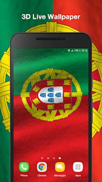 Image 0 for 3D Portugal Flag Live Wal…