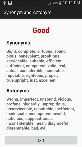 Image 0 for Synonym & Antonym Diction…