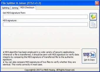 Image 0 for File Splitter and Joiner