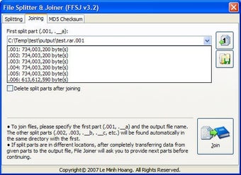 Image 3 for File Splitter and Joiner