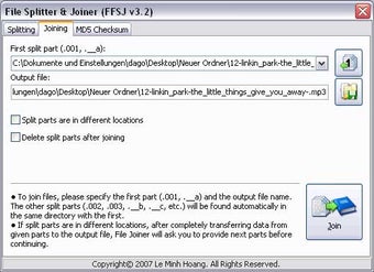 Image 1 for File Splitter and Joiner