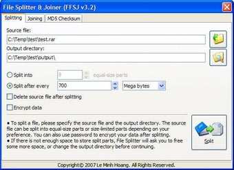 Image 2 for File Splitter and Joiner