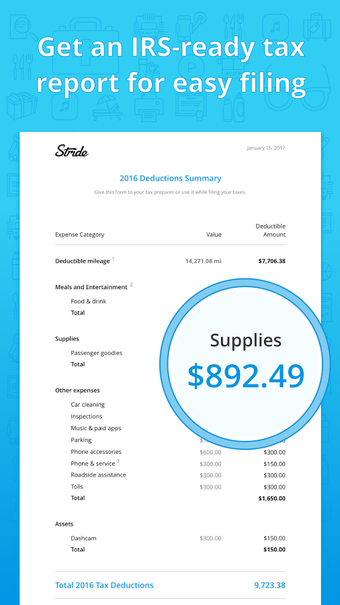 Imagen 0 para Stride Tax: Free Mileage,…