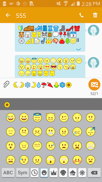 Image 2 for Emoji Font for FlipFont 3