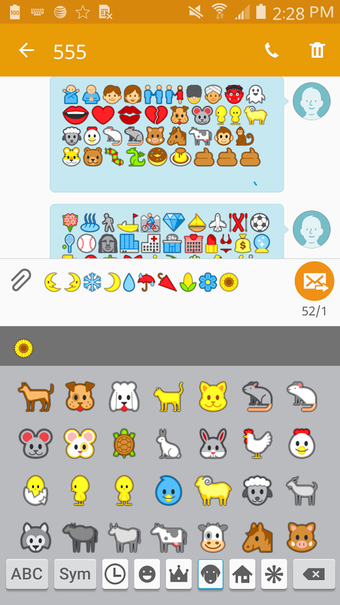 Image 1 for Emoji Font for FlipFont 3