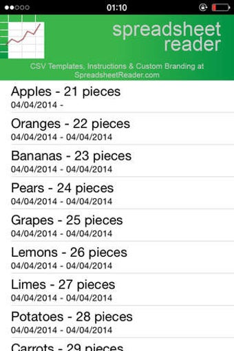 Image 0 for Spreadsheet Reader