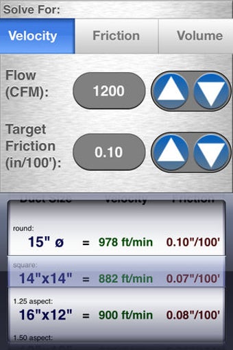 Image 0 for HVAC Duct Size Calculator