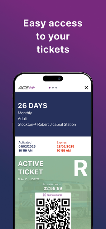 Image 0 for ACE Rail Tickets
