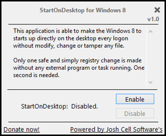 Image 0 for StartOnDesktop