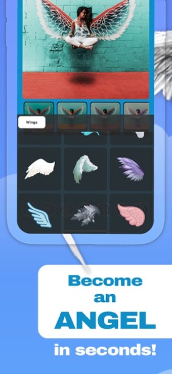 Image 3 for Angel Wings - Text on Pho…
