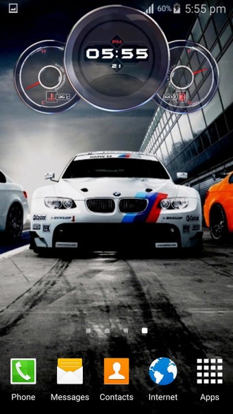 Imagen 1 para Cars Clock Live Wallpaper