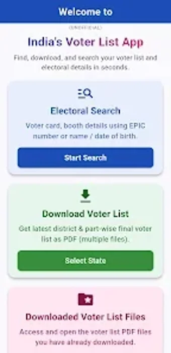 Image 0 for Voter List  Electoral Sea…
