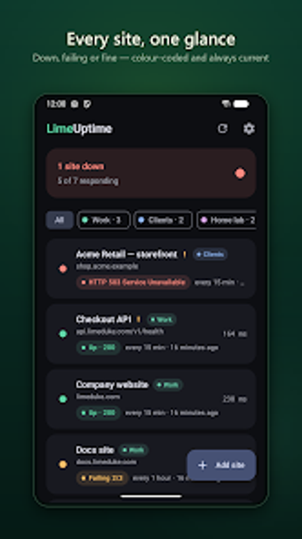 Imagen 0 para LimeUptime: Website Monit…