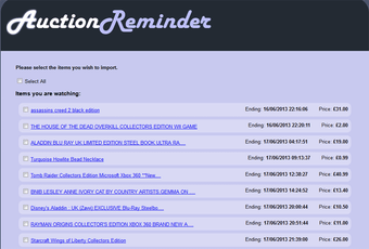 Imagen 0 para Auction Reminder