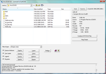 Image 0 for Arcv2CAD