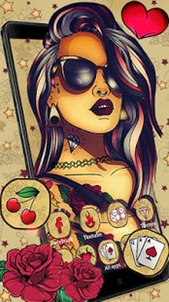 Imagen 0 para Tattoo Girl Art Themes HD…