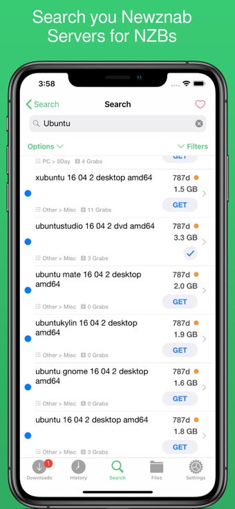 Image 1 for NZBClient for NZBGet