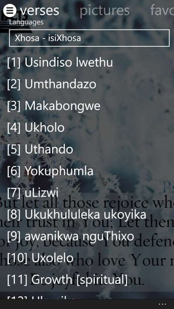 Imagen 1 para Xhosa Bible for Windows 1…