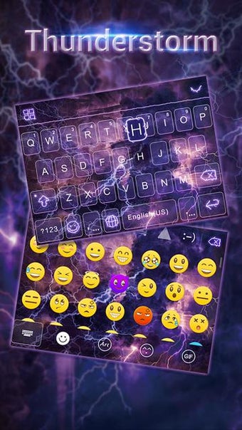 Imagen 1 para Thunderstorm Keyboard The…