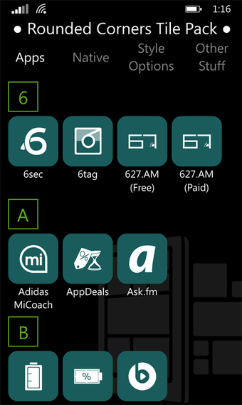 Image 2 for Rounded Corners Tile Pack…