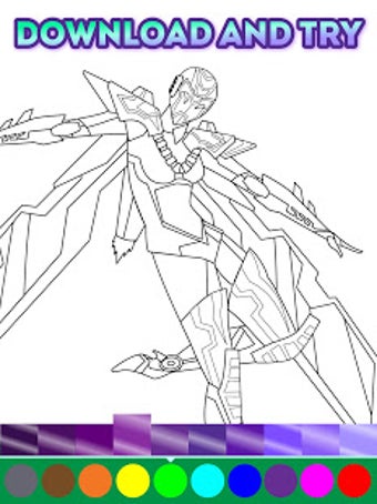 Image 2 for Animated Robots Coloring …