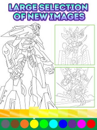 Image 0 for Animated Robots Coloring …