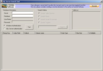 Imagen 0 para SQL Server Search Tool