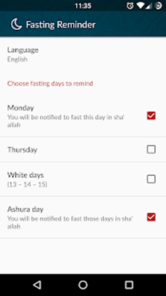 Image 1 for Fasting Reminder (Islamic…