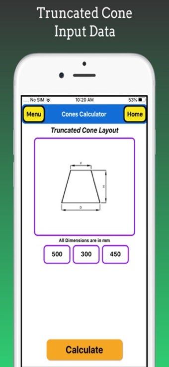 Imagen 1 para Cones Calculator Pro