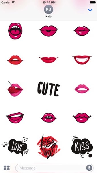 Image 2 for Naughty Kiss Sticker App