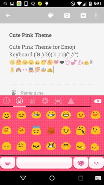 Image 0 for Cute Pink Love Emoji Keyb…