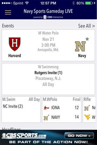 Image 0 for Navy Sports
