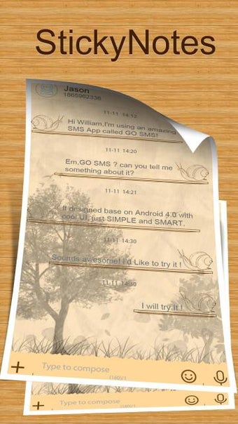 Image 0 for GO SMS PRO STICKY NOTES T…