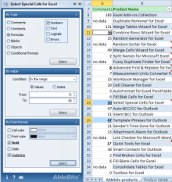 Image 0 for Select Special Cells for …