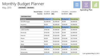 Imagen 1 para Monthly Budget Planner fo…